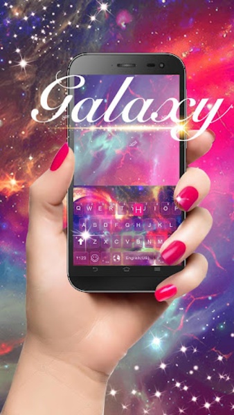 Dreamer Galaxy Emoji Keyboard Theme - Preview 3