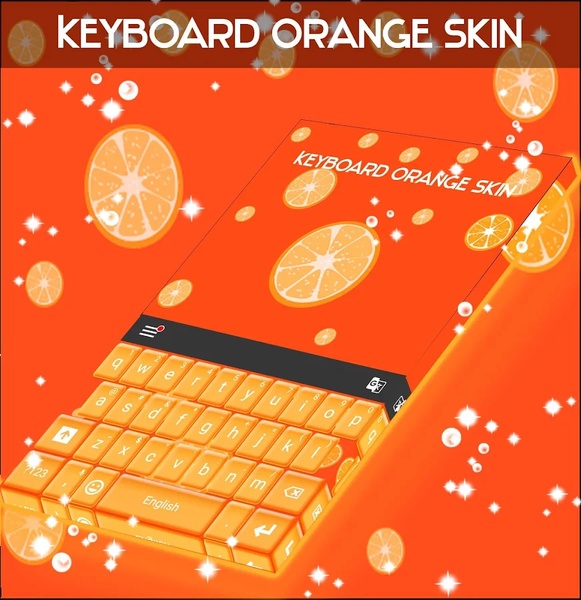 Keyboard Orange Skin - Preview 5