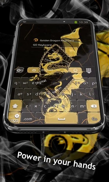 GO Keyboard Golden Dragon Theme - Preview 3