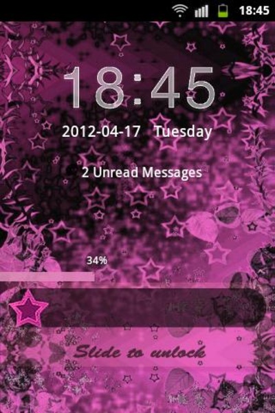 GO Locker Theme Pink Dark - Preview 2