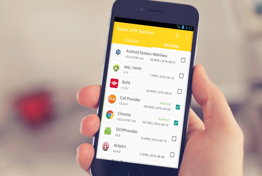 Super APK Backup - Preview 1