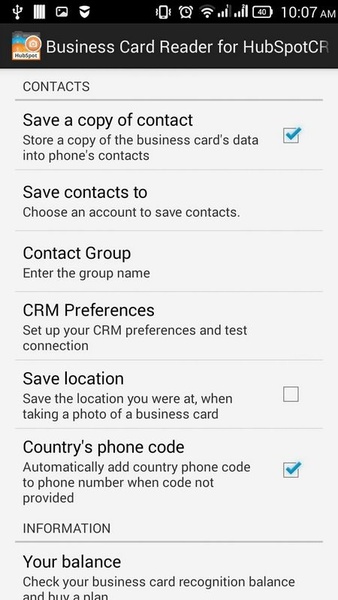 Business Card Reader for HubSpot CRM - Preview 5
