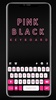 Pink Black Chat Keyboard Theme screenshot 5