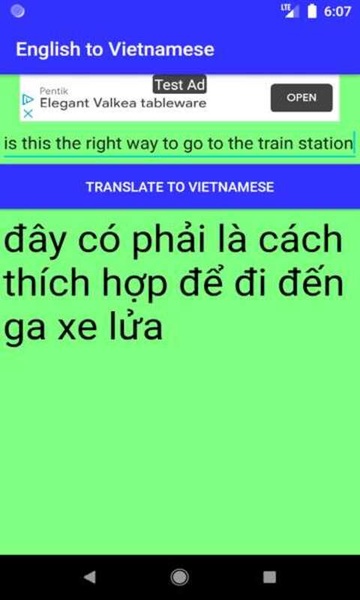 English to Vietnamese Translator - Preview 3