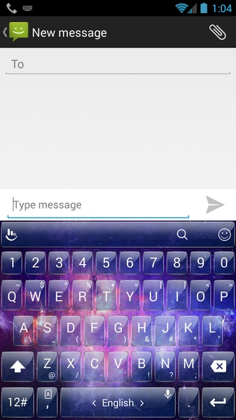 Theme x TouchPal Galaxy Glass - Preview 6