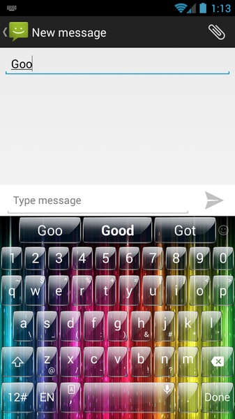 Theme x TouchPal Rainbow Glass - Preview 4