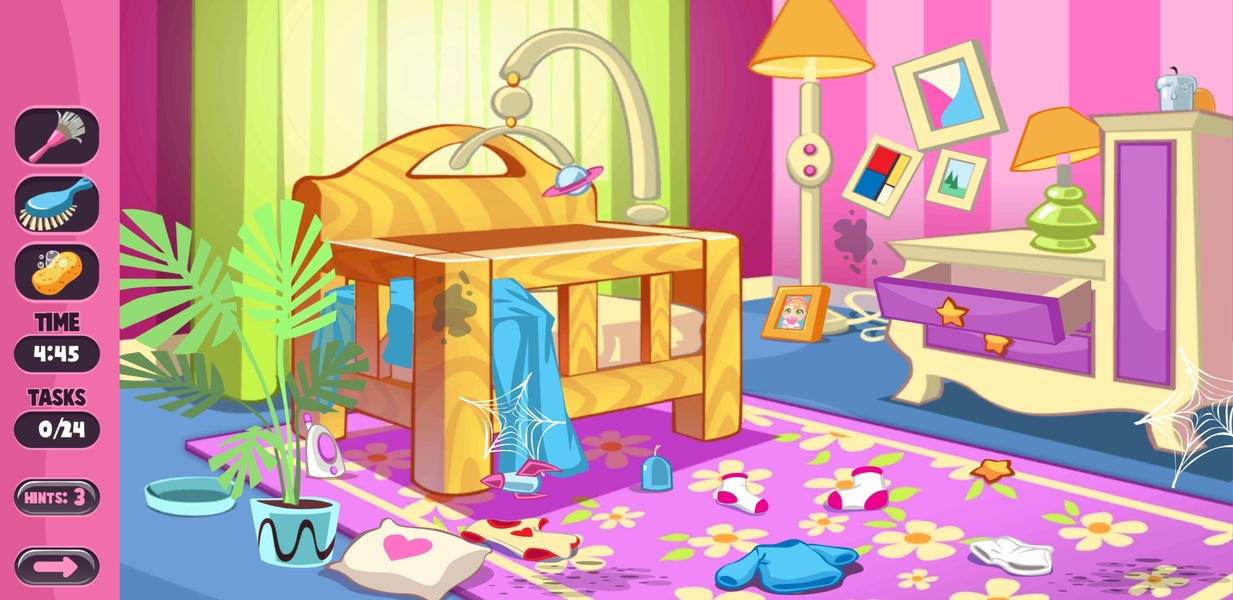 Princess Baby Doll House Clean-Up - Free Play & No Download