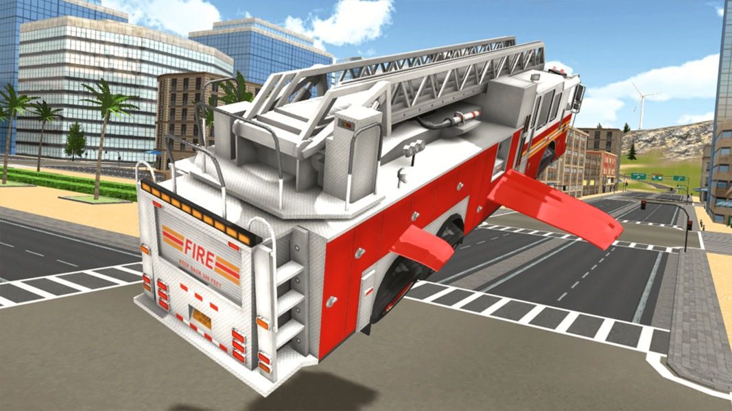 Fire Truck Flying Car - Preview 5