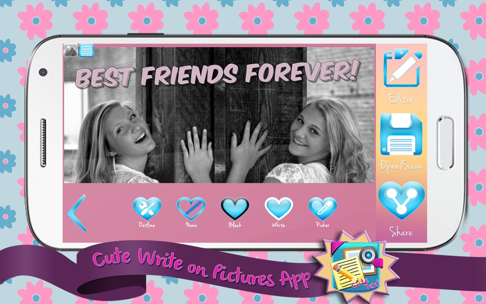 Cute Write on Pictures App - Preview 2