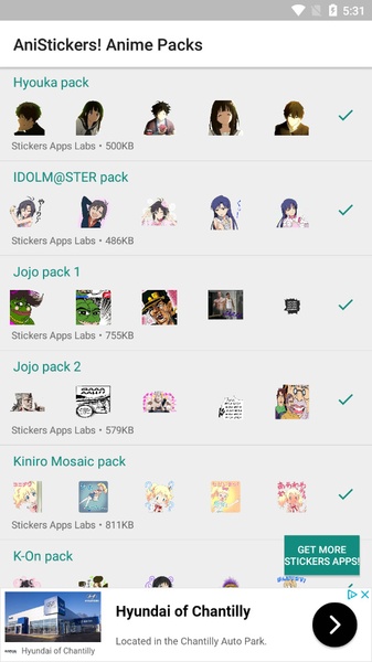 AniStickers - Anime WAStickers for Whatsapp - Preview 4