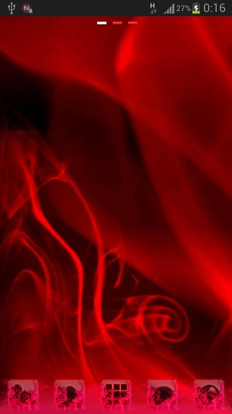 GO Launcher EX Theme Red Fire - Preview 7