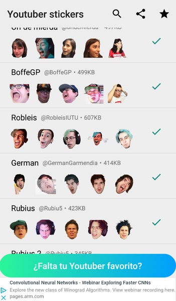 Stickers de YouTubers para WhatsApp - Preview 2