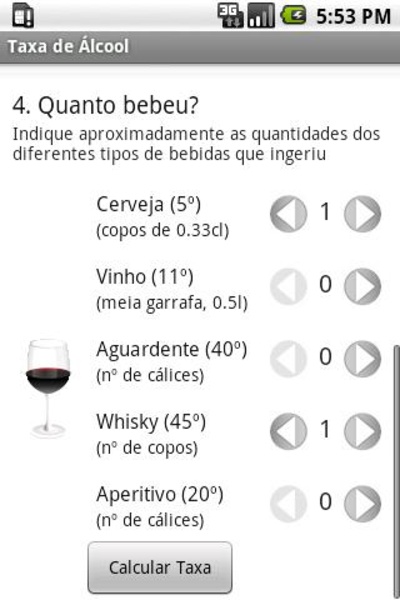 Taxa de Alcool - Preview 2