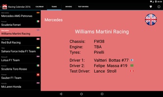 Racing Calendar 2016 for Android 8