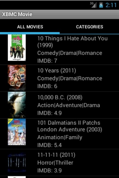 XBMC Cine Player Android - Preview 3
