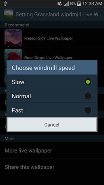 Grassland windmill Live Wallpaper - Preview 2