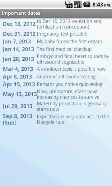 Pregnancy watcher widget - Preview 1