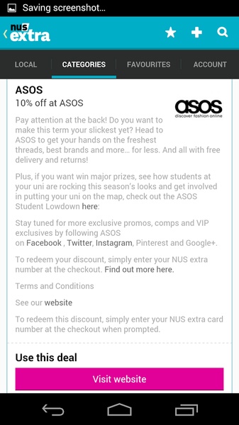 NusExtraDiscountCompanionApp - Preview 3