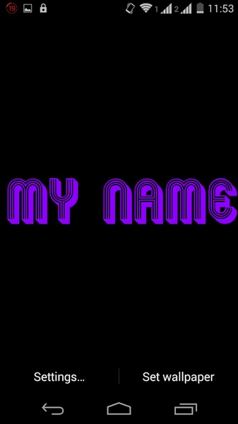 My Name 3D Live Wallpaper - Preview 4