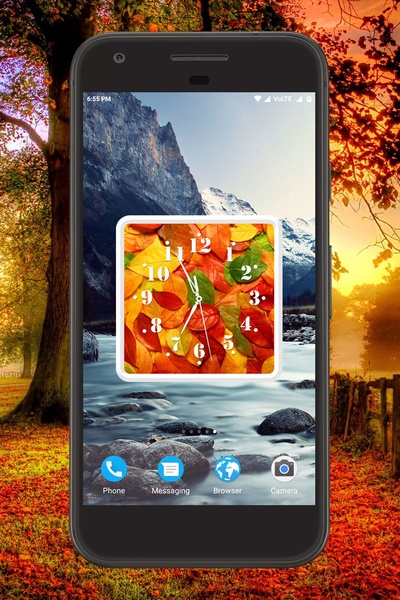 Autumn Clock Live Wallpaper - Preview 1