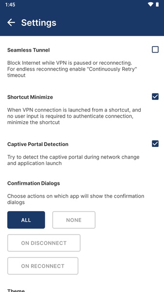 OpenVPN Connect - Preview 8