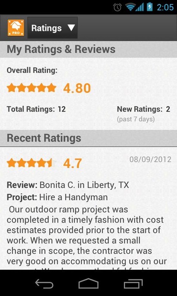 HomeAdvisor Pro - Preview 2