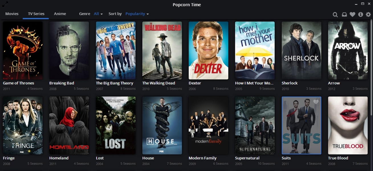 Popcorn Time for Windows Download it from Uptodown for free