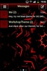 Red Black GO SMS Theme screenshot 3