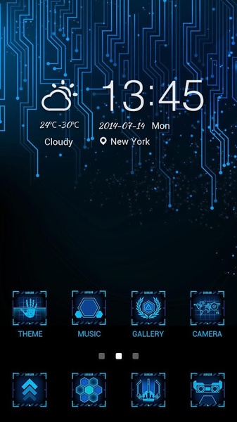 Touch Sky GOLauncher EX Theme - Preview 5