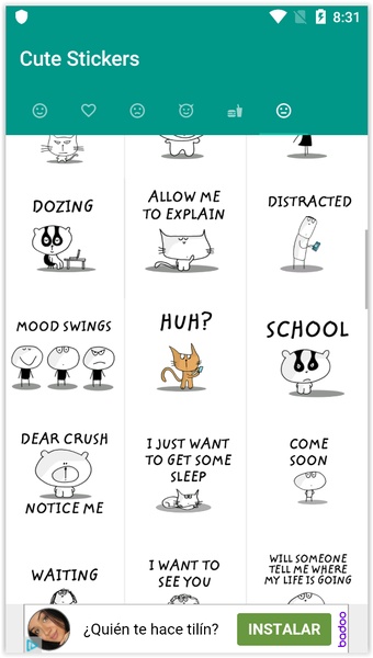 Cute Stickers | Stickers for Whatsapp - Preview 5
