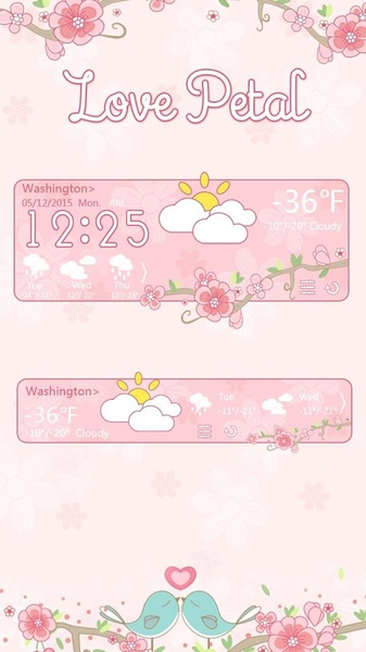 LovePetal GOLauncher EX Weather 2in1 - Preview 2