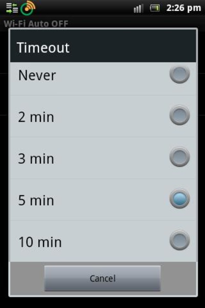 Wi-Fi Auto OFF - Preview 1