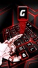 Red Black Tech Keyboard Backgr screenshot 4