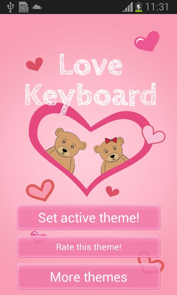Pink Love Keyboard Free - Preview 7