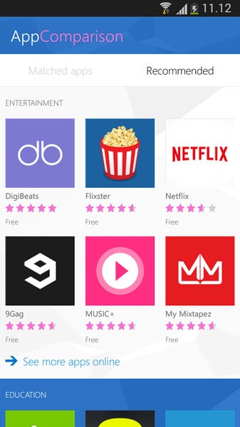 AppComparison - Preview 2