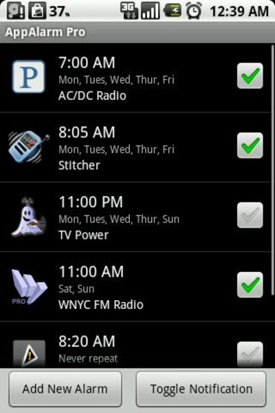 AppAlarm Pro - Preview 2