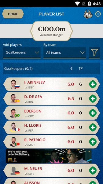 2018 FIFA World Cup Russia Fantasy - Preview 2