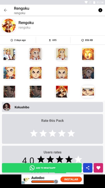 Anime Stickers For WhatsApp 55.0 Screen Pics 3