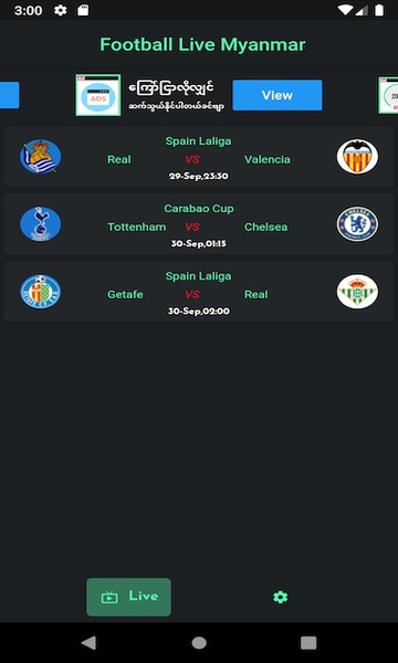 Football Live Myanmar - Preview 3