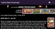 Cainer Daily Horoscopes screenshot 2