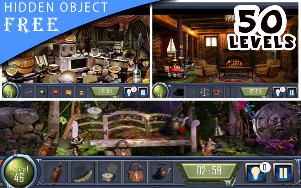 Hidden Object Game : 50 Levels of Midnight Castle - Preview 3