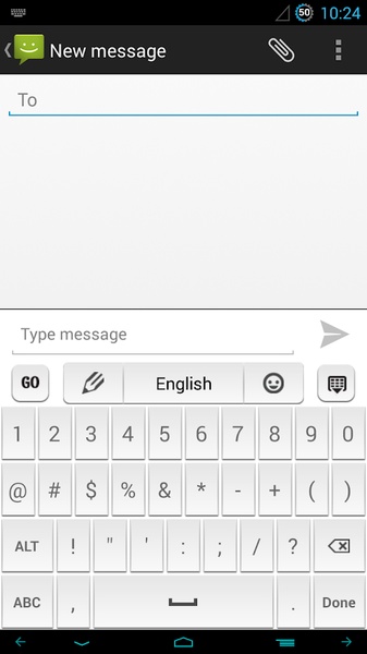 GO Keyboard Elegant White Theme - Preview 7
