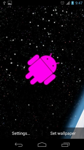 Droid in Space Live Wallpaper - Preview 7