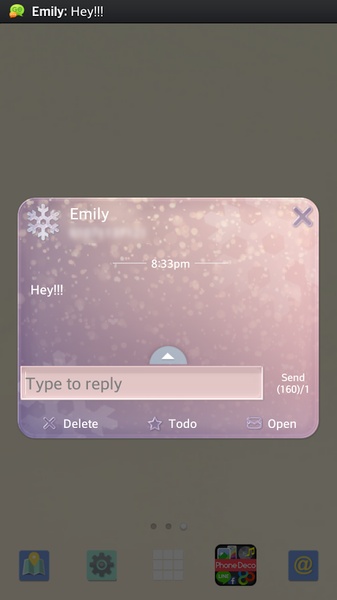 GO SMS WINTER IS COMING Theme - Preview 1
