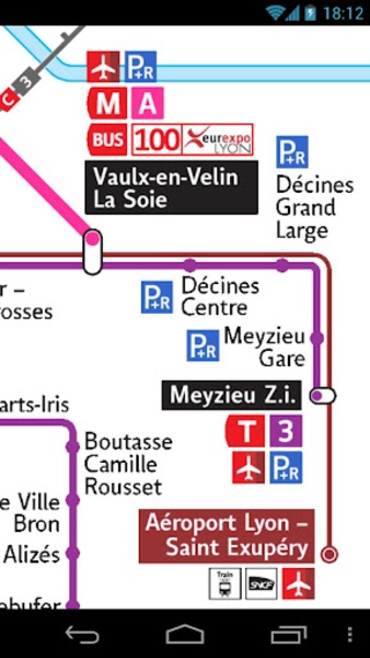 Lyon Transport Map - Preview 1