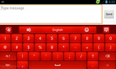 GO Keyboard Red Roses Theme screenshot 2