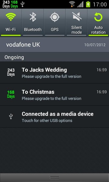 Countdown in Status Bar - Preview 3