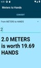 Meters to Hands converter screenshot 4