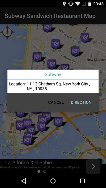 Subway Sandwich Locator - Preview 2