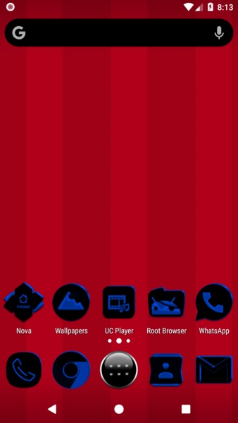 Black and Blue Icon Pack Free - Preview 8